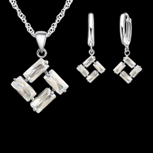 925 Silver Stamped jewelry set