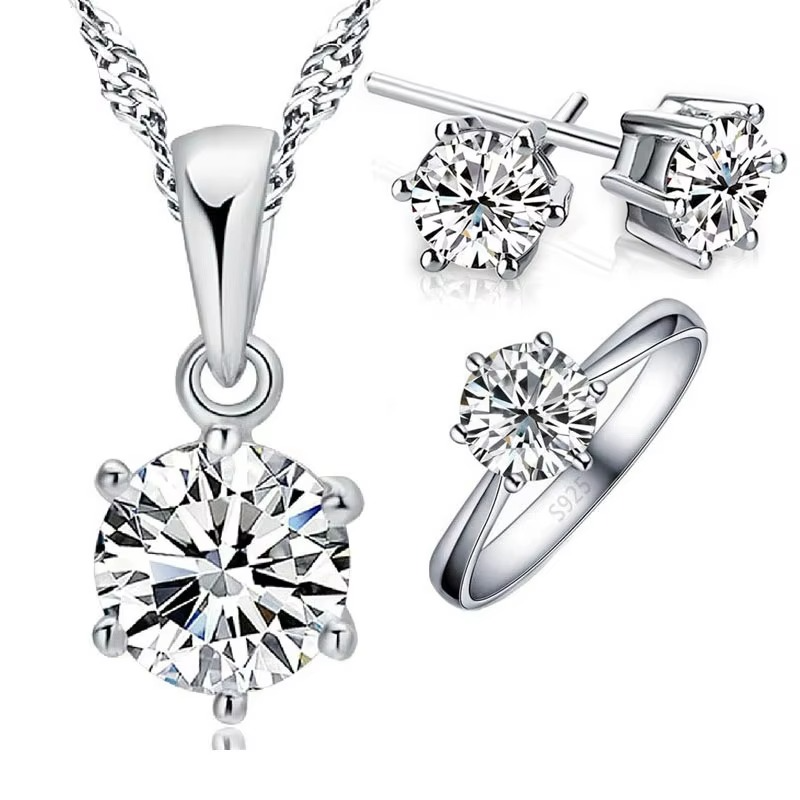 925 Silver Stamped jewelry set