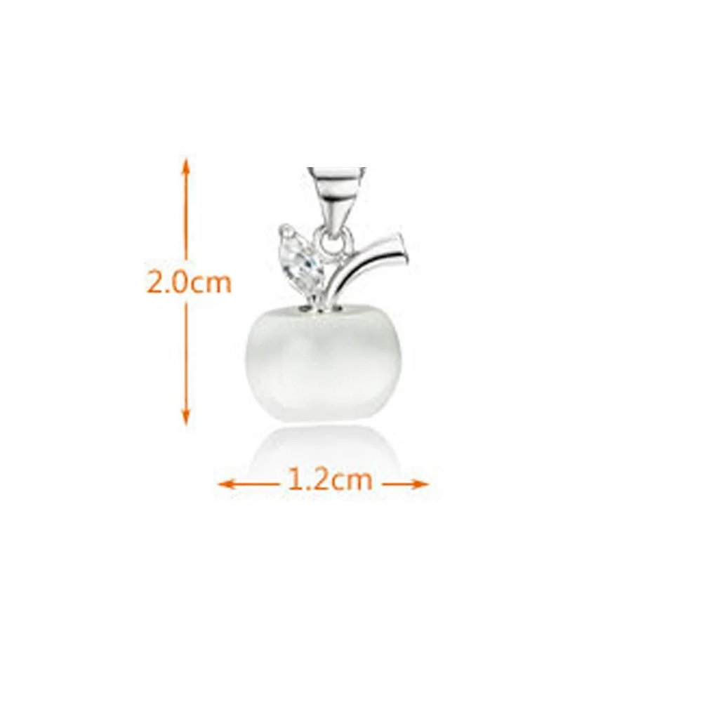 Sterling Silver Women Fashion Jewelry Apple Pendent for Necklace, Earrings