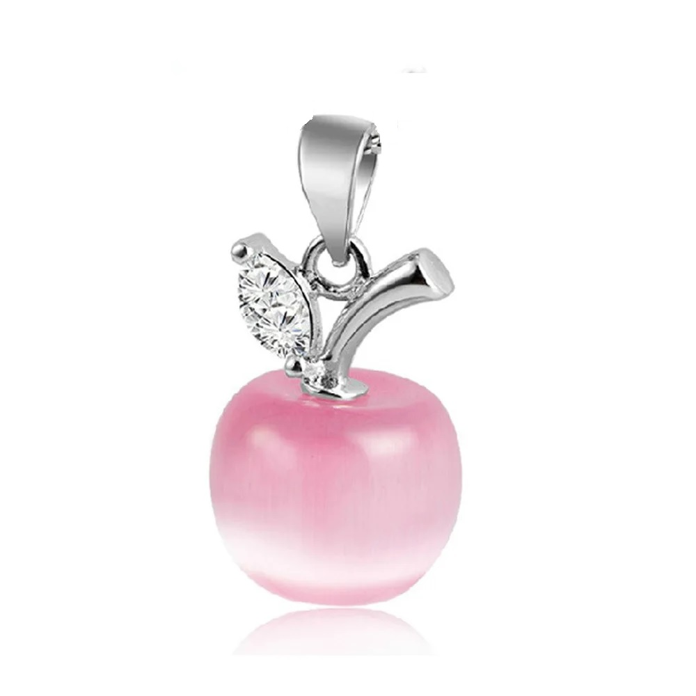 Sterling Silver Women Fashion Jewelry Apple Pendent for Necklace, Earrings