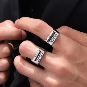 Anxiety fidget ring Pakistan adjustable spinning stress relief ring for daily use