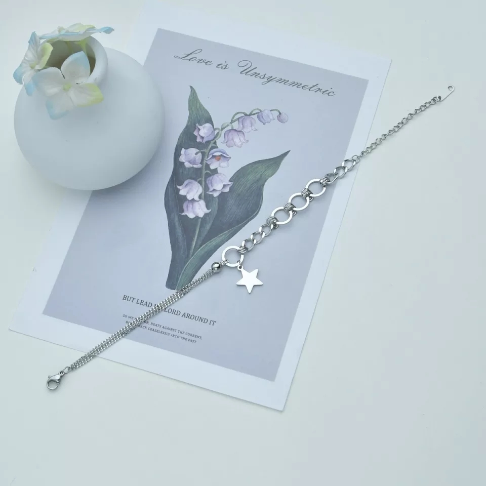 Elegant star charm bracelet – Star Charm Bracelets Pakistan stainless steel gift for women