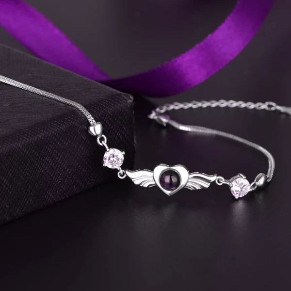 Silver 100 languages bracelet Pakistan elegant gold plated accessory