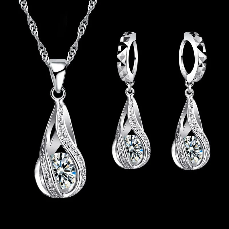 925 Silver Stamped jewelry set